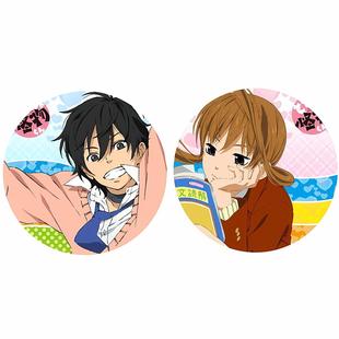 邻座的怪同学周边徽章 水谷 吉田春 夏目朝子 同人马口铁吧唧