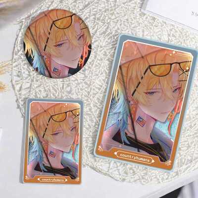 生日礼物流沙麻将吧唧ch徽章摆件