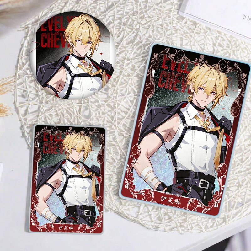 绝区零 伊芙琳流沙麻将咕卡吧唧徽章摆件立牌学生咕卡砖