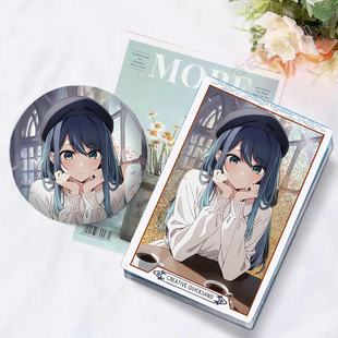 #Akane#黑川茜学生生日礼物摆件立牌挂饰咕卡吧唧徽章流沙麻将谷