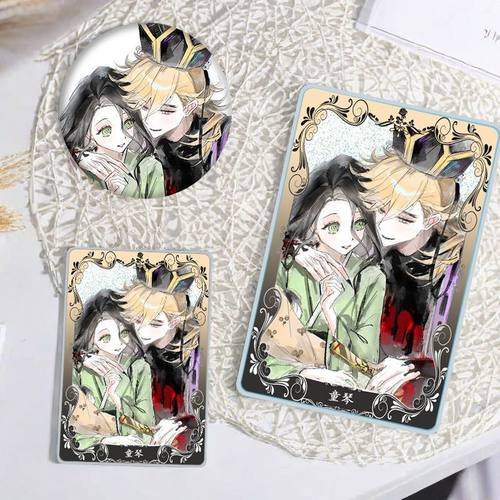 鬼灭之刃童磨琴叶流沙麻将吧唧徽章周边二次元游戏谷子亚克力砖