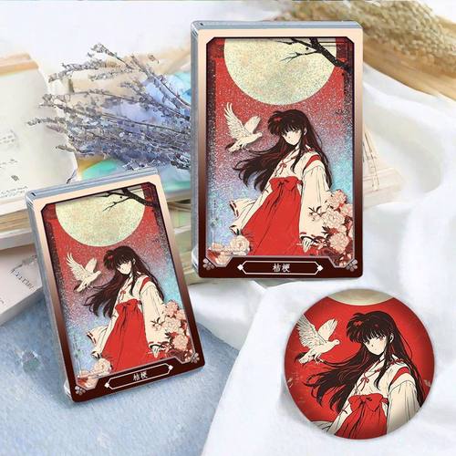 桔梗犬夜叉流沙麻将周边吧唧礼物徽章摆件立牌学生创意咕卡砖