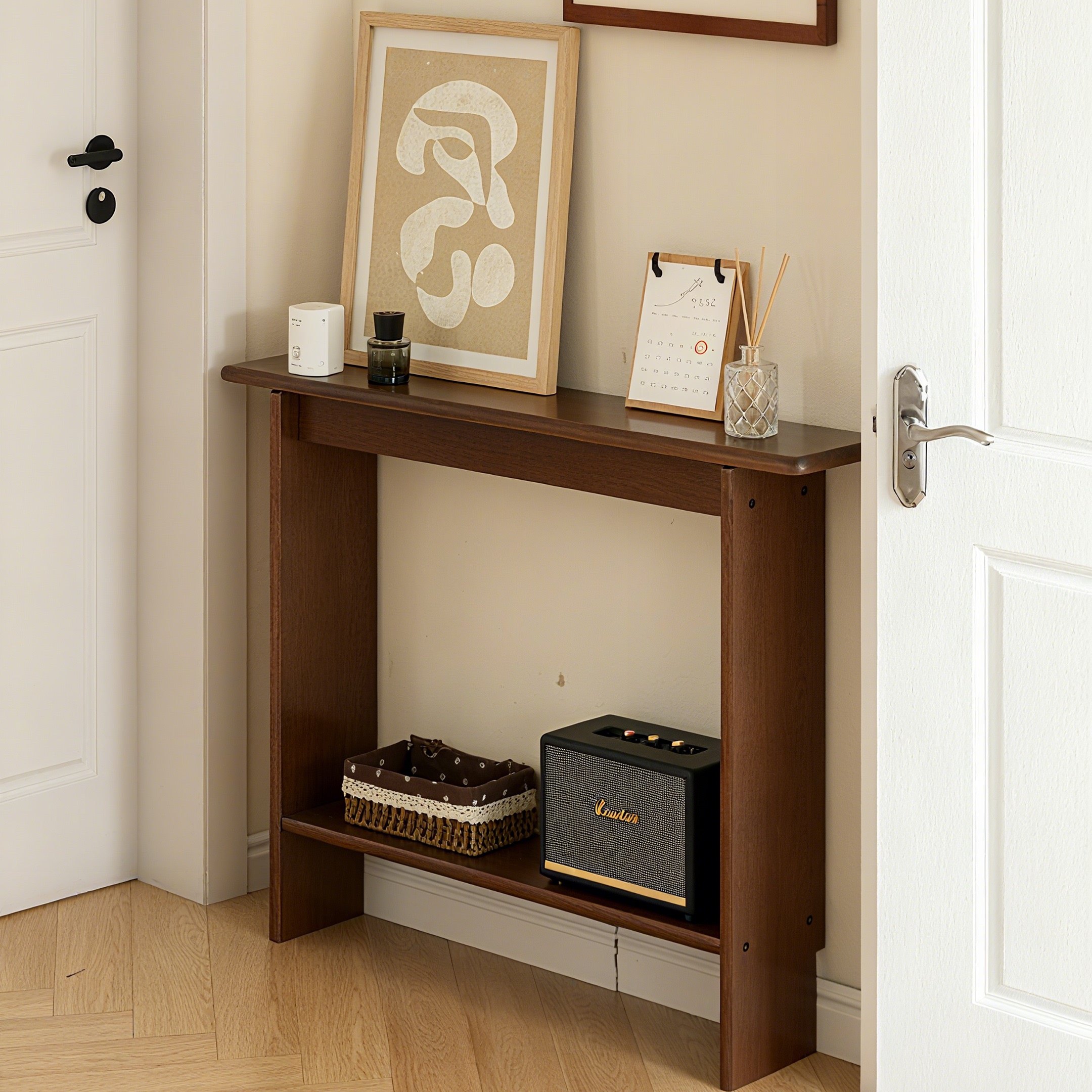 香木语实木客厅玄关桌走廊靠墙置物架超窄长条供桌条案家用入户桌