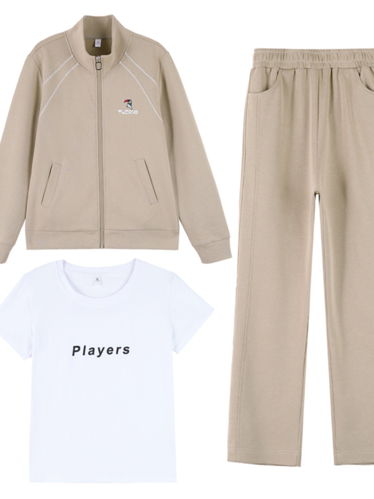 딱따구리 캐주얼웨어 스포츠 정장 여성 봄 가을 2024 새로운 여성 브랜드 서양식 엄마 운동복 여성 의류