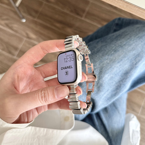 康康的万花筒不锈钢金属表带适用于iwatch98se苹果手表applewatch