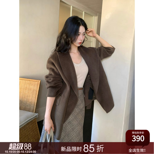 SYT自制羊毛双面呢子短款外套