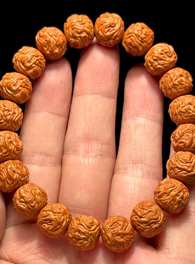 游龙猴头手串高端高品质小尺寸文玩核桃雕刻核雕龙珠男生手链男款