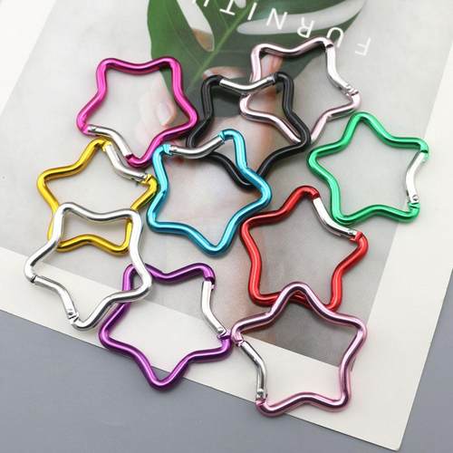 彩色弹簧扣五角星开口环