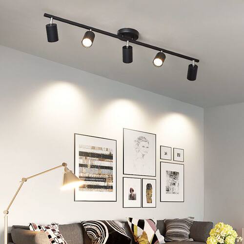 北欧轨道灯射灯led天花灯