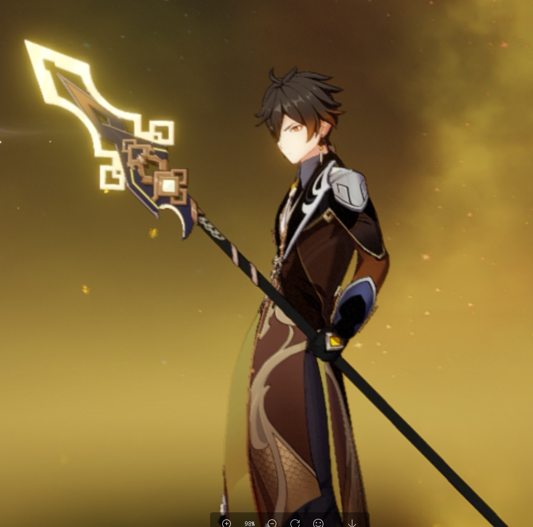 原神 钟离 贯虹之槊cosplay道具