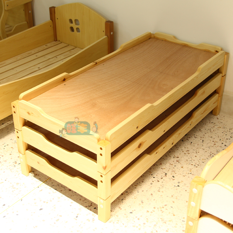 幼儿园专用床 亲子园儿童木制床 宝宝午休床睡床单人床儿童床