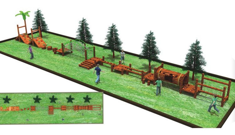 大型体能训练黄花梨攀爬钻洞新品