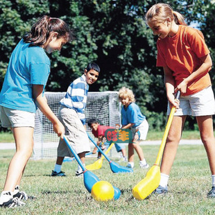 台湾格乐普 弯头软式棍球棒 早教幼儿园儿童运动团队拓展曲棍球棒