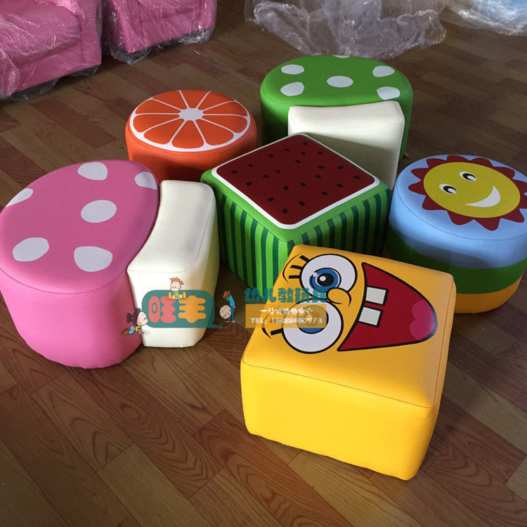 蔬果家庭小沙发 家庭蔬菜水果沙发早教幼儿园儿童卡通小凳子组合