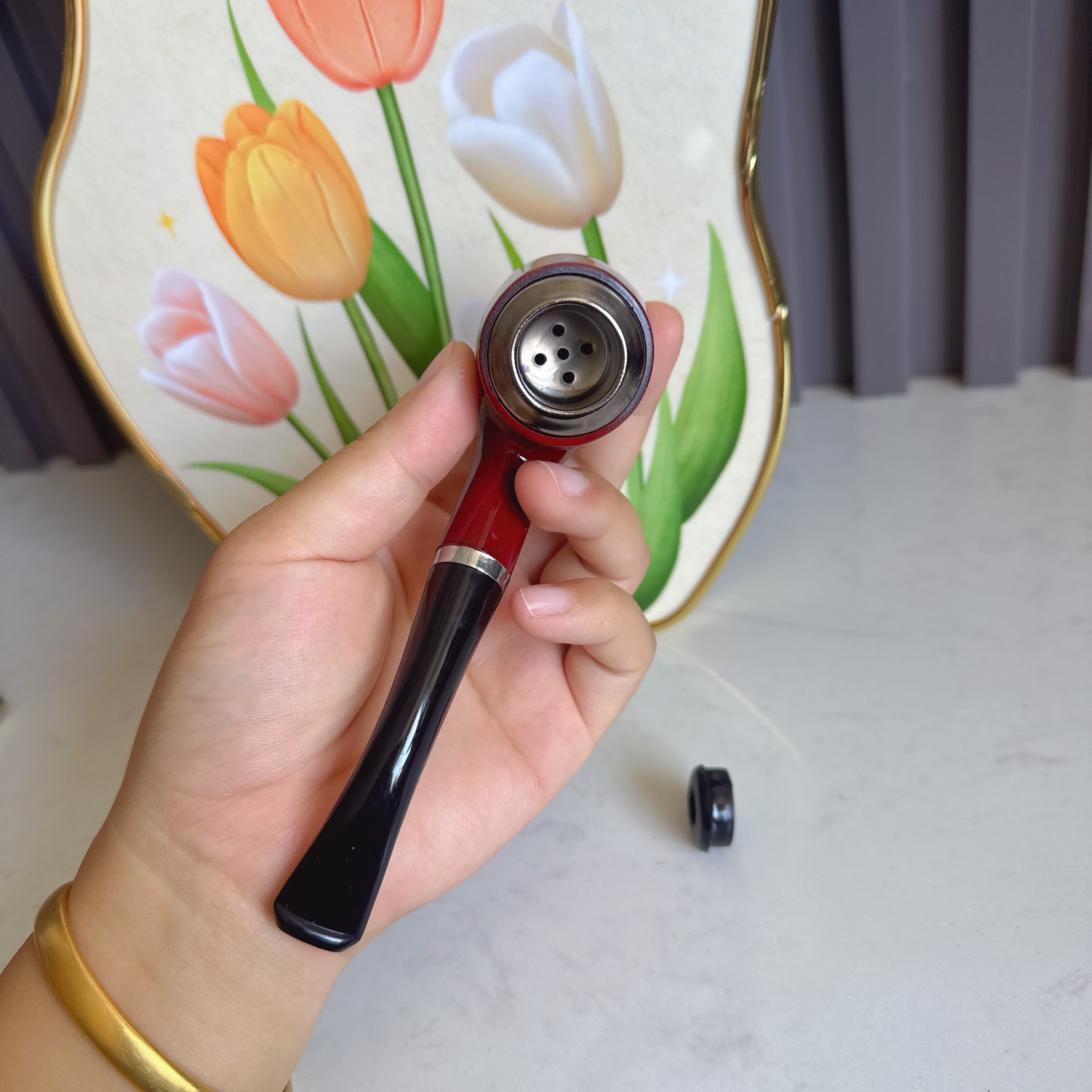 旱烟斗两用檀木热销美观长辈礼物