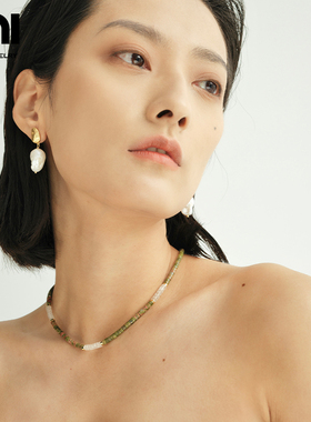 优霓 石系列自然源力项链新中式古风项链小众原创设计简约夏天女