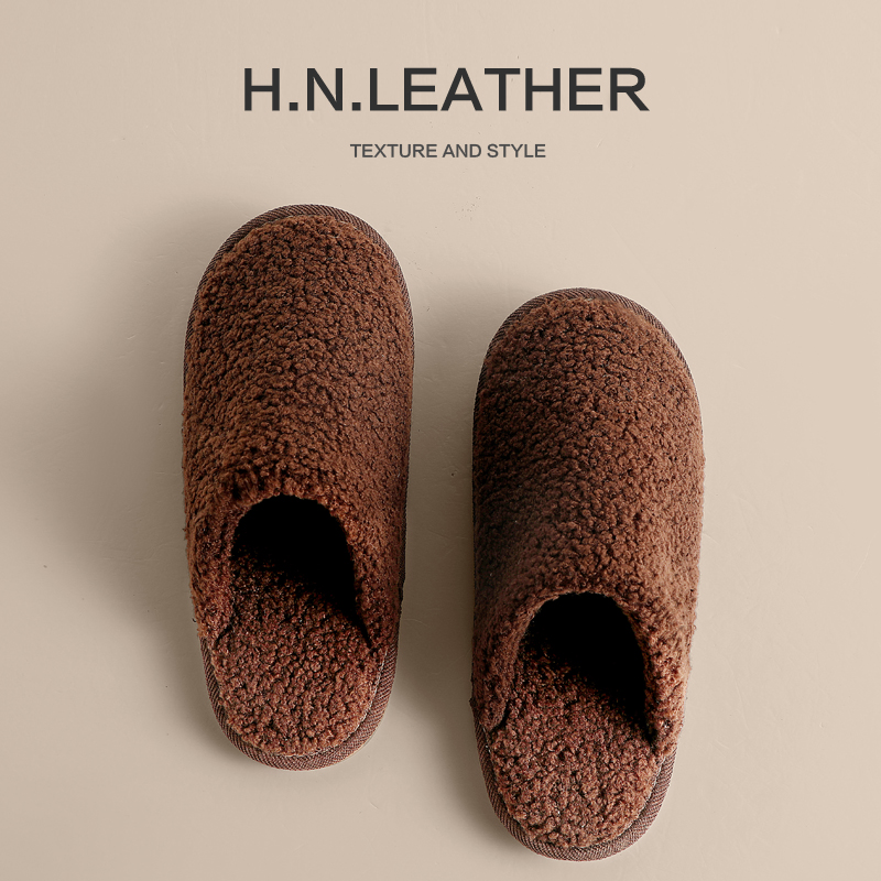 牛筋底防滑泰迪绒拖鞋女冬季保暖居家室内家用软底厚底时尚加绒款