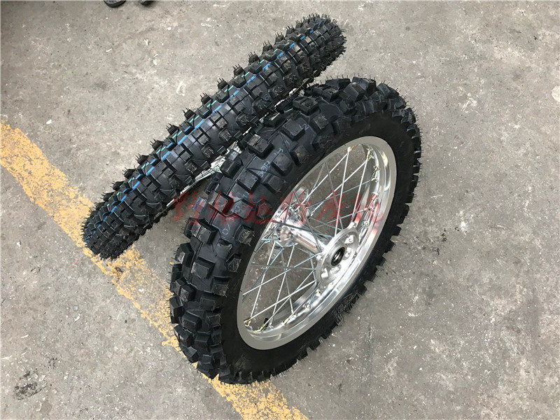 越野摩托车轮胎T4 T6 正林MX6 M4 K5 前21后18寸亮光轮毂车圈总成