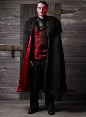 Cosplay万圣节舞台表演服装 新款成人男士暮光之城豪华吸血鬼服装