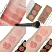 限量版 包邮 送刷 Milani浮雕玫瑰花瓣腮红三色盘高潮替代01