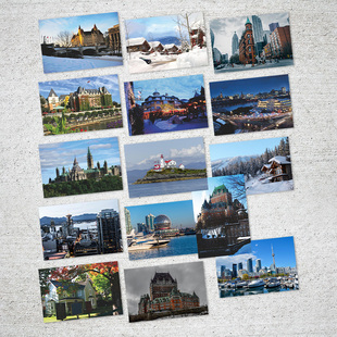 加拿大风光明信片合集 北美风景蒙特利尔多伦多魁北克人文18张