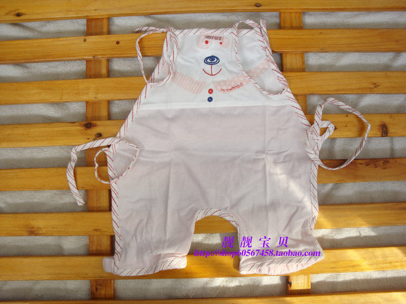 夏装款 蜜依王子婴儿连脚肚兜/系带子 纯棉 男女宝宝肚围 衣服