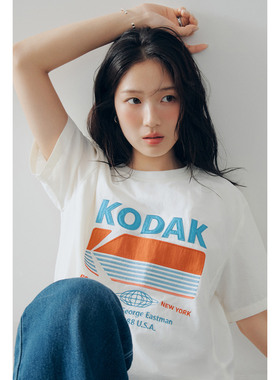 韩国代购正品柯达短袖T恤男女款