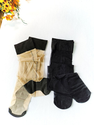 撕袜大腿丝袜黑肤色勾丝小洞瑕疵