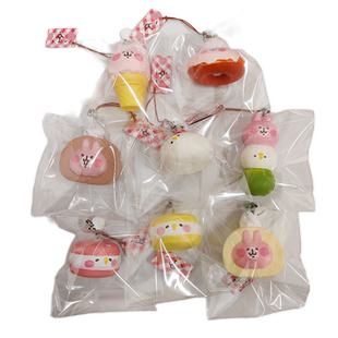 日本 卡娜赫拉小动物 仿真食玩甜品 squishy挂件玩具少量库存