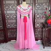 戏服七仙女花旦古装 黄梅戏小姐演出服网纱裙 戏曲写真越剧戏剧新款