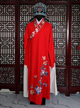 新款戏曲梁祝梁山伯仿真丝小生衣闽剧歌仔戏黄梅戏越剧演出服装