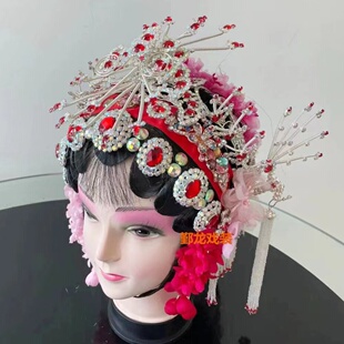 戏剧戏曲京剧越剧黄梅戏剧小旦花旦闺门旦中年旦老旦包头头套服装