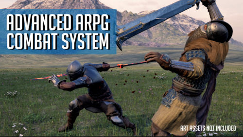 虚幻UE5精品工程模板 黑魂风ARPG战斗框架纯蓝图带AI 兼容虚幻4