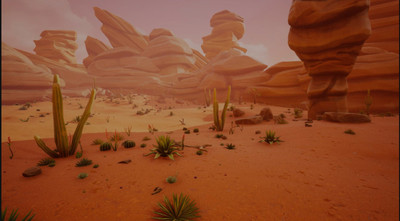 虚幻UE5精品风格化场景 高评分三渲二卡通风荒漠环境素材Stylized