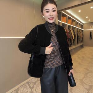 金丝绒棉服外套女冬装新款宽松休闲复古风盘扣轻薄保暖二棉上衣潮