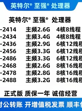 Intel E2414/E2434/E2436/E2456/E2468/E2486/E2478/E2488 CPU