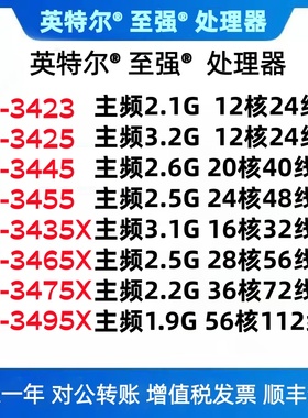 Intel W5-3425 3435X W7-3445 3455 3465X W9-3475X W9-3495X CPU