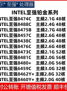 INTEL 8474C/8481/8488/8475B/8473/8476C/8480+/6459C/8460Y CPU