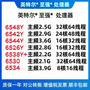 6534 6538Y 6554S 6526Y 6558Q 6548Y 6530 6544Y Intel 6542Y