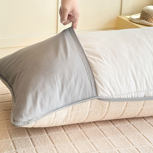 纯棉双人长枕巾防滑可固定