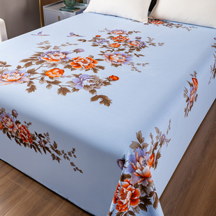 老式国民纯棉床单单件全棉被单睡单子老上海怀旧家用加厚四季通用