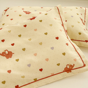 纯棉纱布儿童枕套30x50全棉婴幼儿小号枕头套学生枕芯内胆套40x60