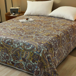 冬季牛奶绒毛毯床单冬天床上用珊瑚绒毯子加厚垫床铺床法兰绒盖毯