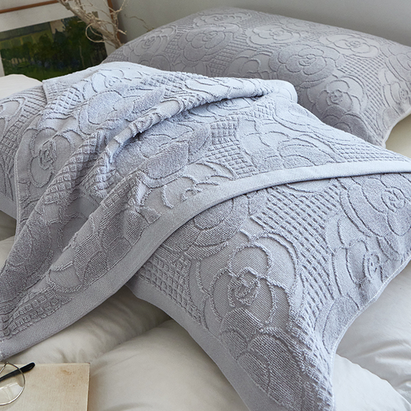 上海老式全棉枕巾一对装