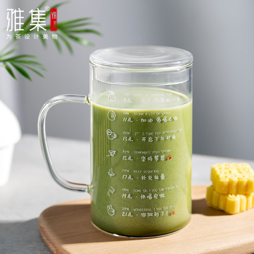 茶具贴花杯子玻璃杯雅集
