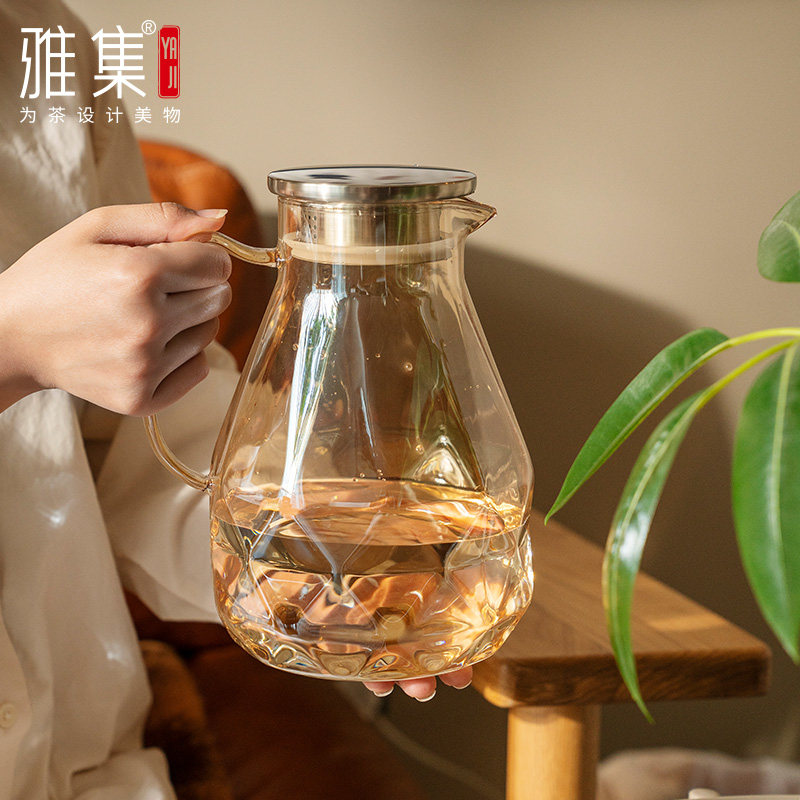 雅集茶具魔晶四季壶玻璃冷水壶高硼硅玻璃钻石泡茶壶家用套装怎么看?