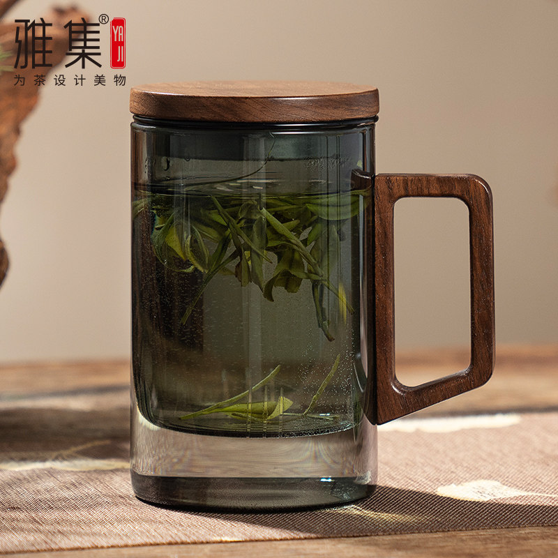 雅集直觉茶杯玻璃烟灰图片