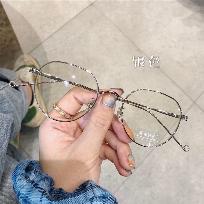 日系风复古文艺金属眼镜