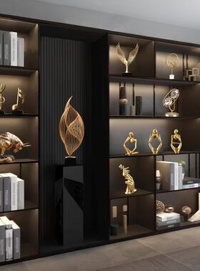 轻奢树脂摆件家居客厅办公室酒柜