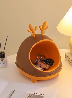 创意鹿角钥匙收纳盒入户玄关摆件